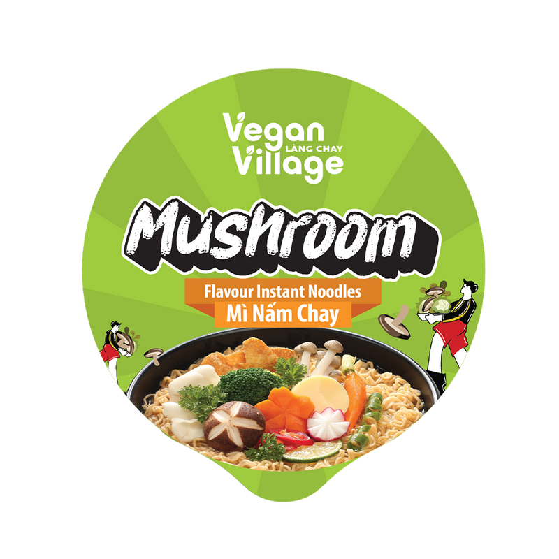 Vegan Village Mushroom Flavour Instant Noodles Cup 65g