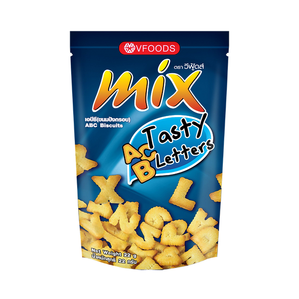 MIX ABC Biscuits - Tasty Letter 22g (Case 144)