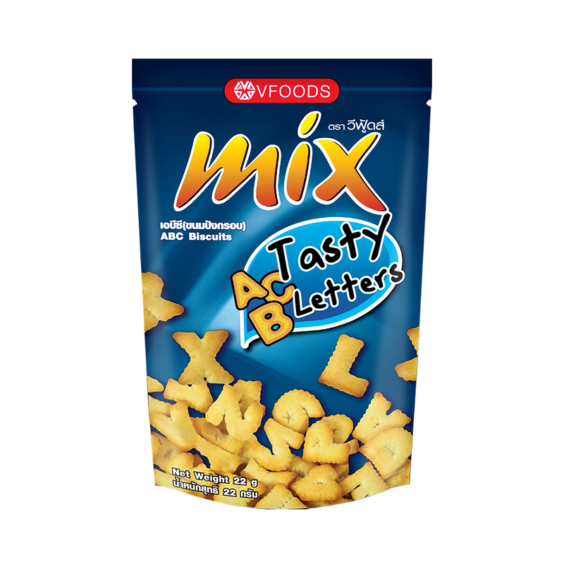 MIX ABC Biscuits - Tasty Letter 22g (Case 144)