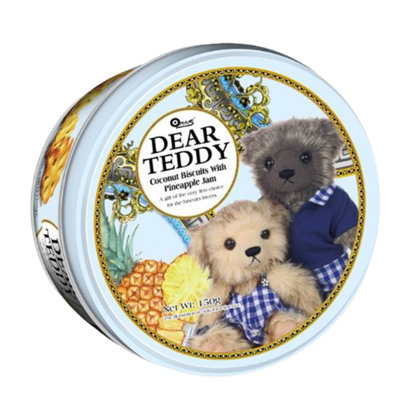 DEAR TEDDY Coconut Biscuits with Pineapple Jam 150g (Case 18)