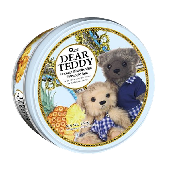 DEAR TEDDY Coconut Biscuits with Pineapple Jam 150g