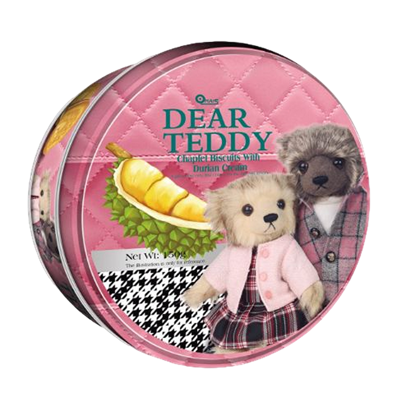 DEAR TEDDY Chaplet Biscuits with Durian Cream 150g