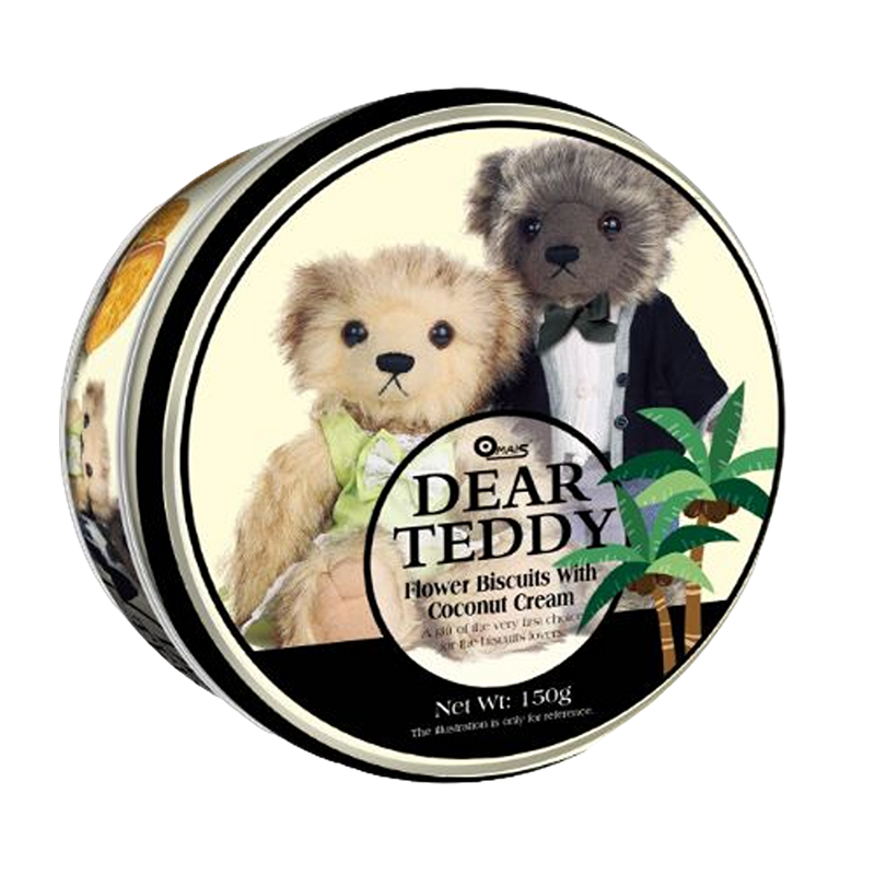 DEAR TEDDY Flower Biscuits with Coconut Cream 150g