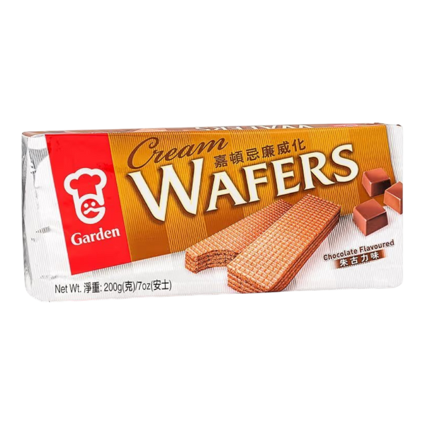 GARDEN Cream Wafers Chocolate 200g (Case 12)