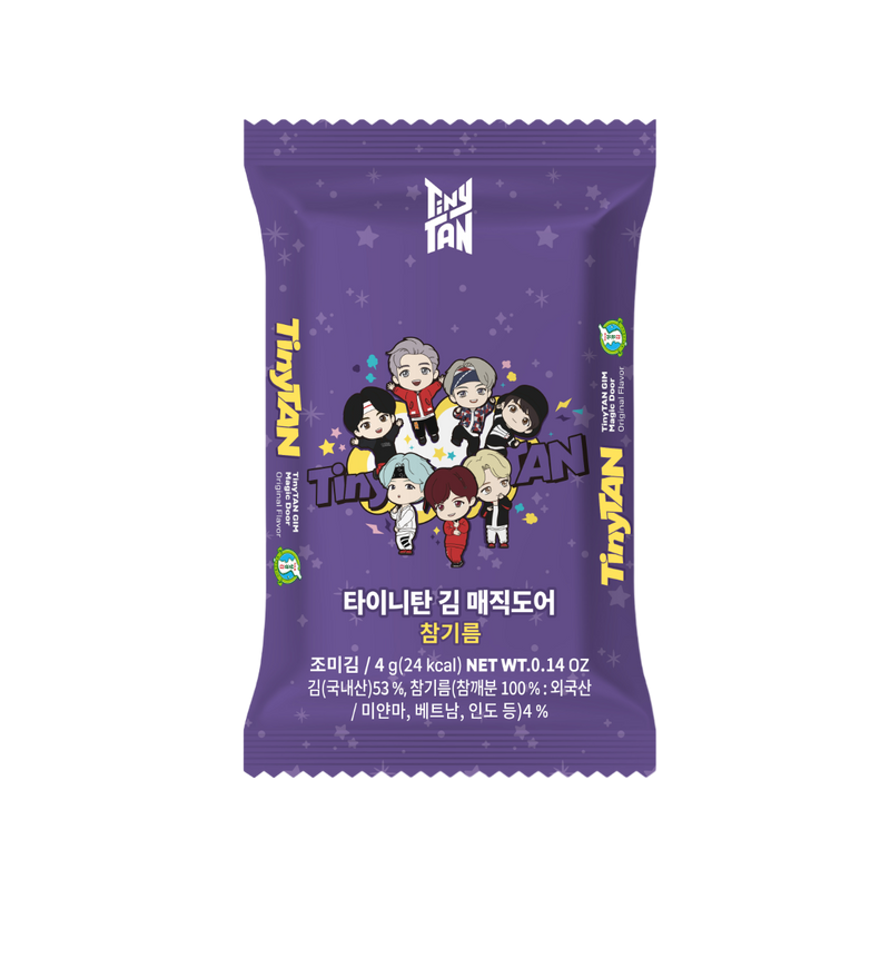 BTS TinyTAN Magic Door Seasoned Seaweed Snack နှမ်းဆီ 4g