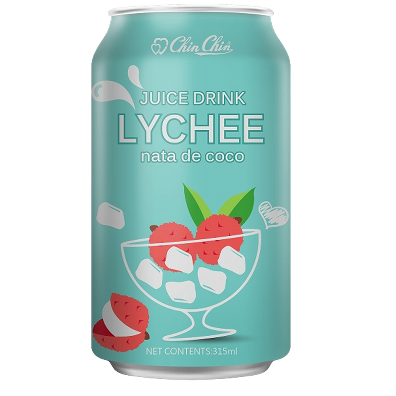 Chin Chin-Lychee Juice Drink with Nata de Coco 320ml