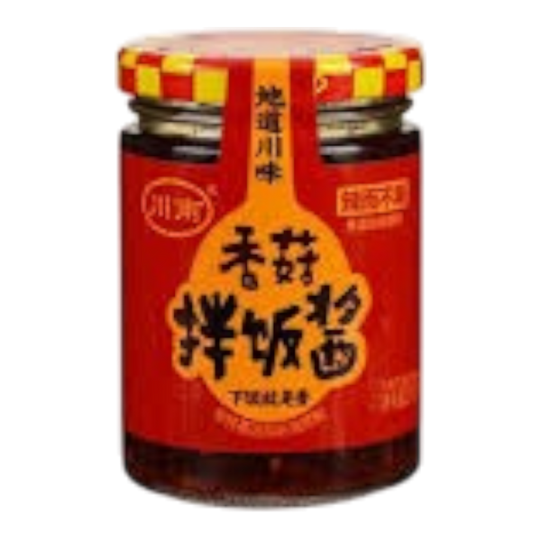 CHUANNAN Chili Sauce with Mushroom 210g (Case 12)