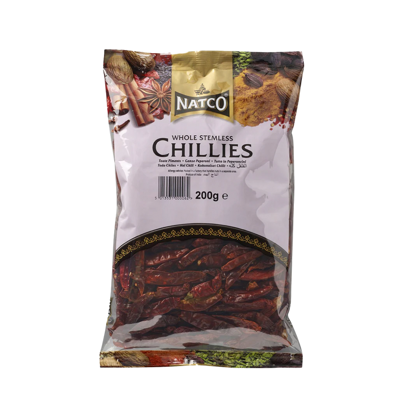 NATCO Chilli Whole Stemless 200g