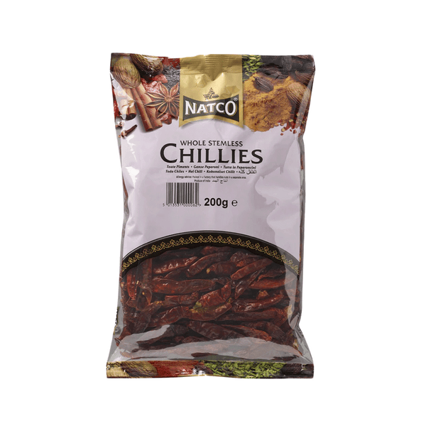 NATCO Chilli Whole Stemless 200g