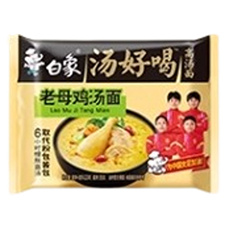 BAIXIANG Instant Noodles Artificial Chicken Soup Flavour 96g