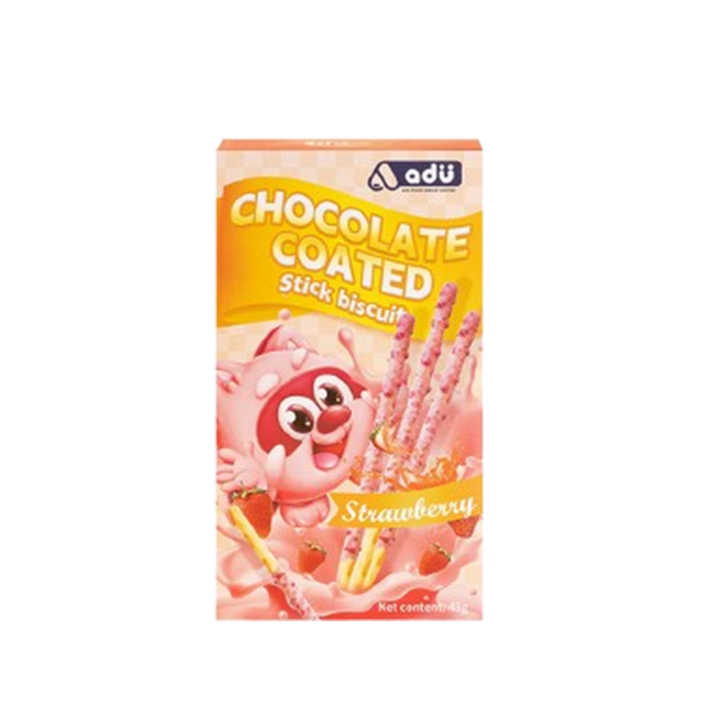 ADU Biscuit Sticks Strawberry Flavour 48g