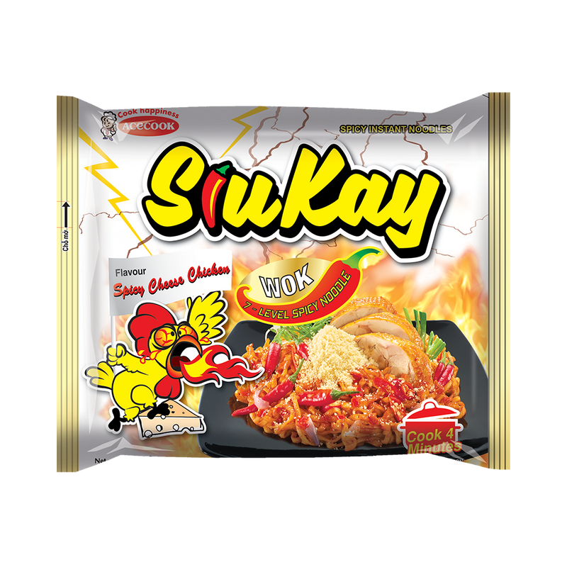 SIUKAY Instant Noodles Spicy Cheese Chicken Flavor 127g