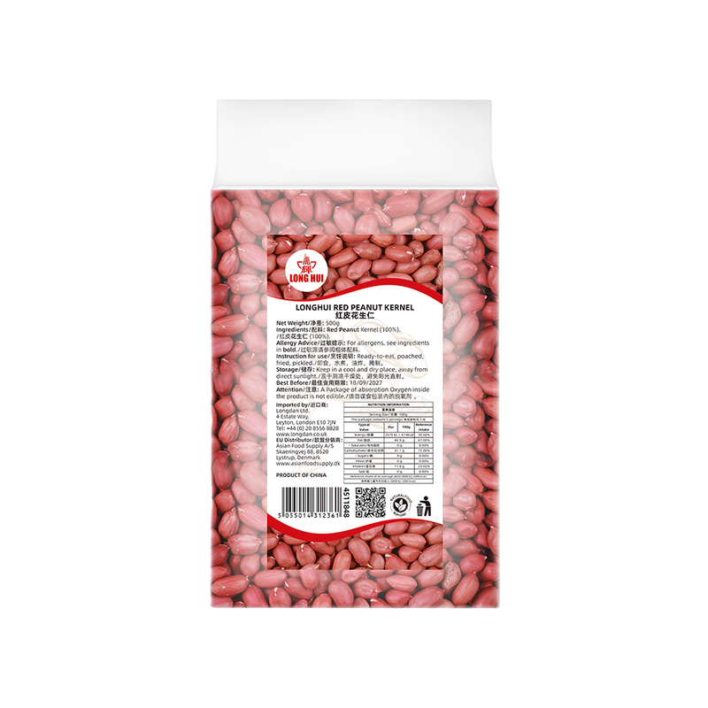 Hạt Đậu Phộng Đỏ LONGHUI 500g (Thùng 20)