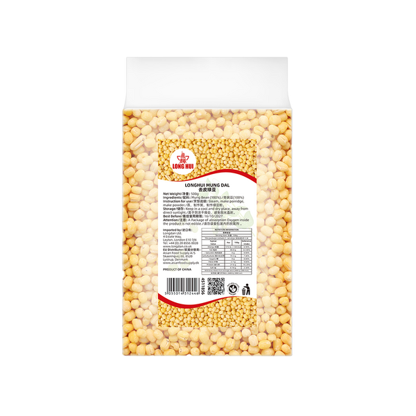 LONGHUI Đậu xanh đã bóc vỏ 500g (Thùng 20)