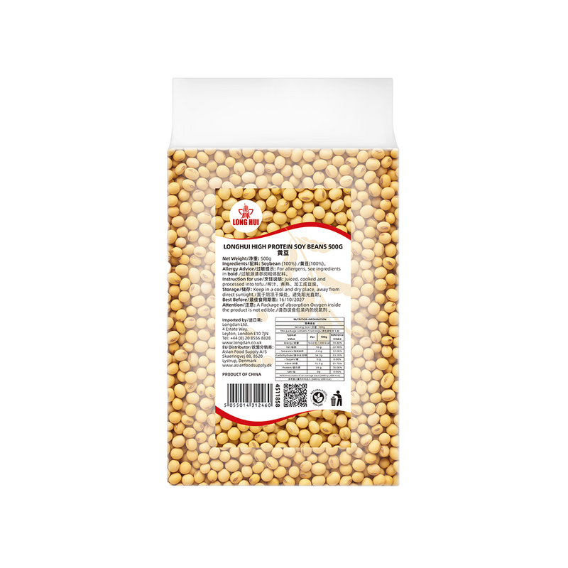 LONGHUI Đậu nành giàu đạm 500g (Thùng 20 gói)