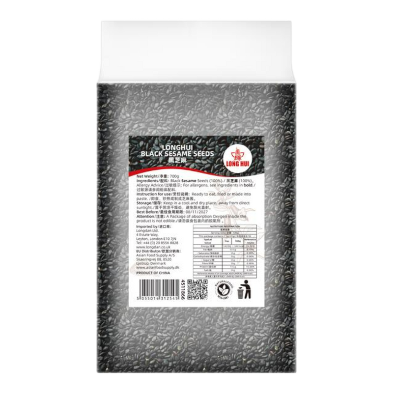 LONGHUI Vacuum-Packed Black Sesame Seeds 700g