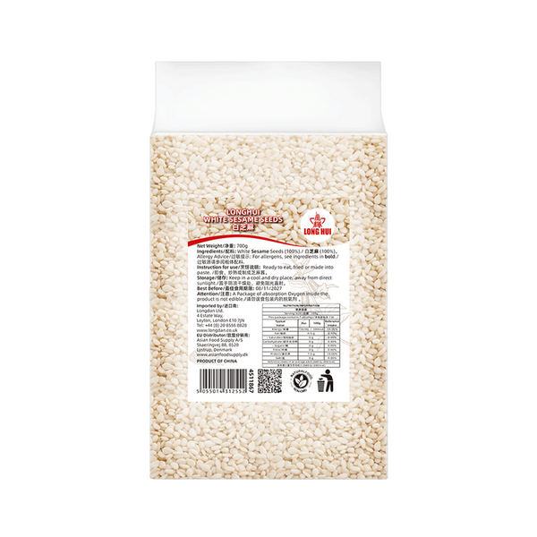 LONGHUI Vacuum-Packed White Sesame Seeds 700g