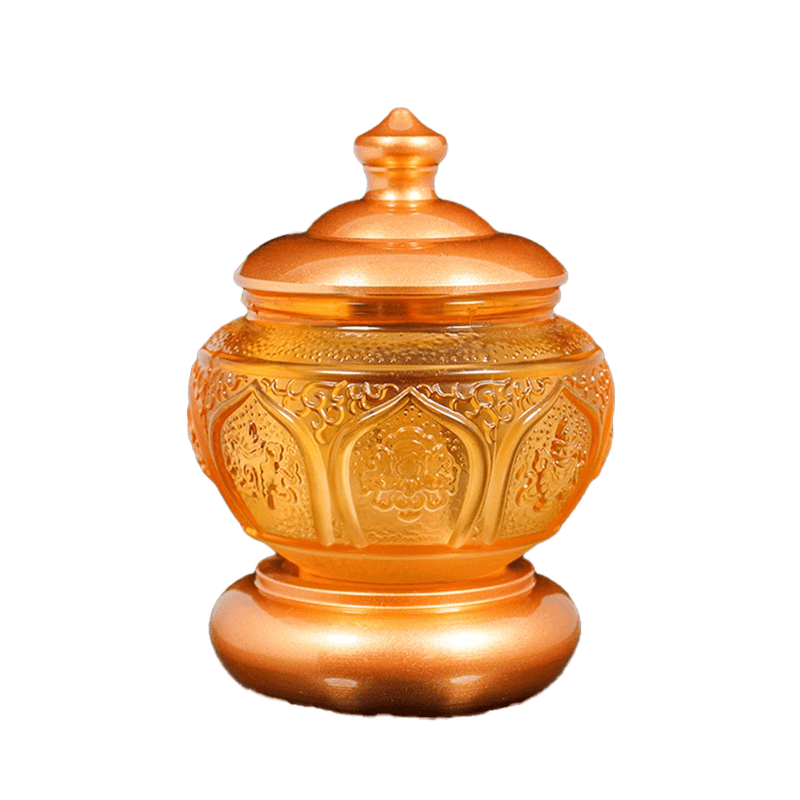 LONGDAN Liuli Eight Auspicious Cup 4 Inches
