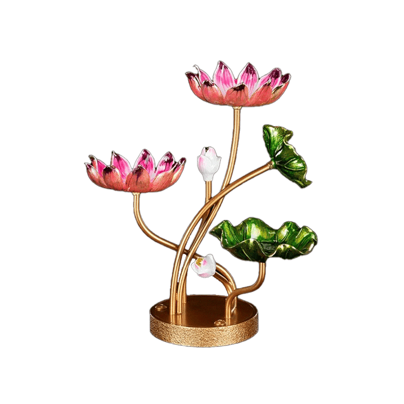 LONGDAN Lotus Joy Candle Holder 8 Inches