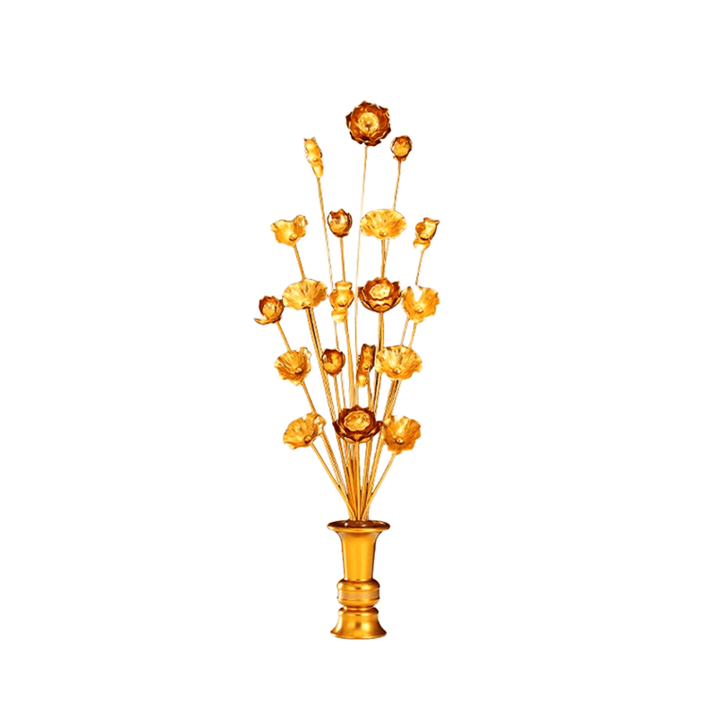 LONGDAN Bình hoa sen bằng nhôm 20 inch