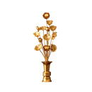 LONGDAN Aluminum Lotus Vase 15.5 Inches