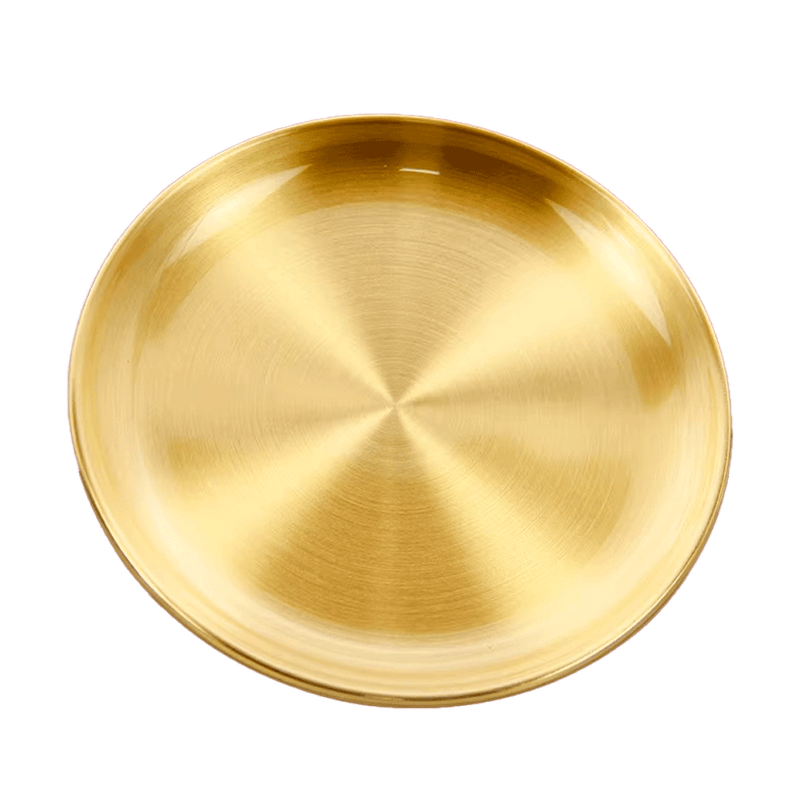 LONGDAN Minimalist Golden Plate 8 Inches