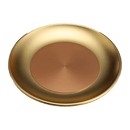 LONGDAN Metallic Golden Altar Offering Plate 8 inches