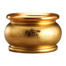 LONGDAN Lư hương vàng tài lộc 5 inch