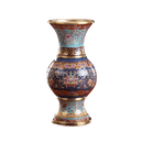 LONGDAN Midnight Blue Lotus Vase 10 Inches