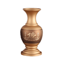 LONGDAN Bronze Engraved Vase 6 Inches