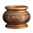 LONGDAN Bronze Engraved Incense Burner 5 Inches