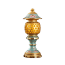 LONGDAN Golden Lotus Lamp 13 Inches