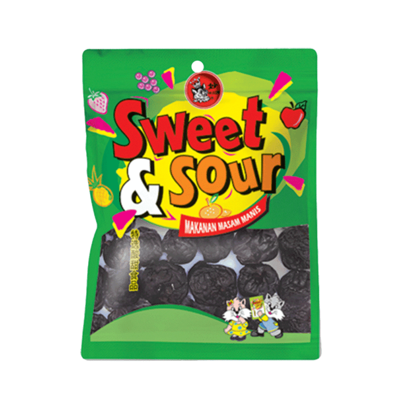 Sweet & Sour Dried Fruit Seedless Plum 55G.