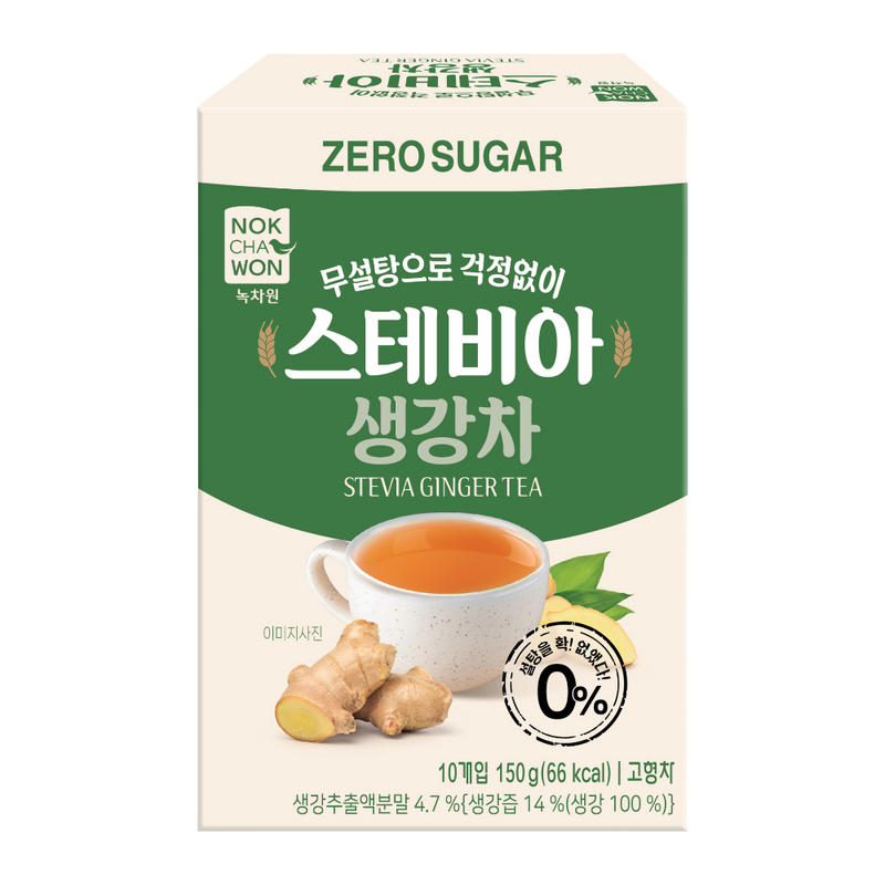 NOKCHAWON Trà Gừng Stevia 10T 150g