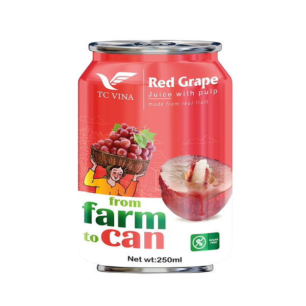 THANH CONG VINA Red Grape Juice With Pulp 250ml