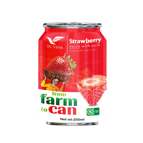 THANH CONG VINA Strawberry Juice With Pulp 250ml
