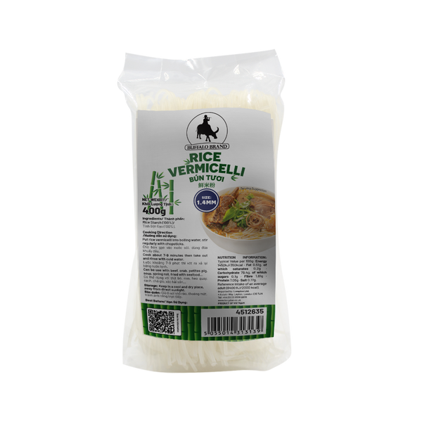 BUFFALO Rice Vermicelli 1.4mm 400g (Case 25)