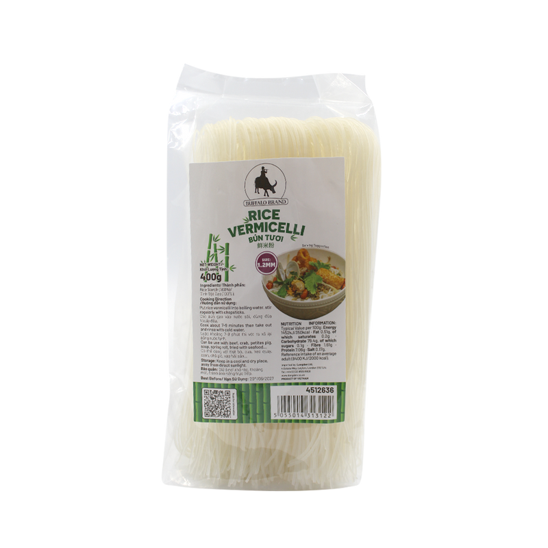 Bún Gạo BUFFALO 1.2mm 400g (Thùng 25)