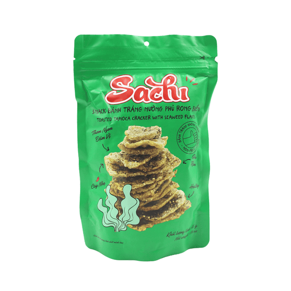 SACHI Toasted Tapioca Cracker With Seaweed Flakes 45g