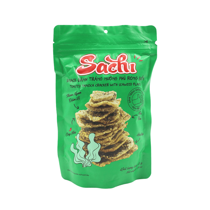 SACHI Toasted Tapioca Cracker With Seaweed Flakes 45g