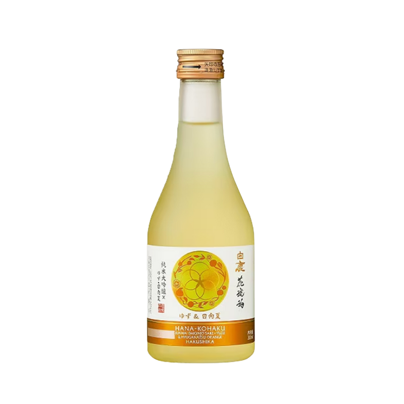 HAKUSHIKA Hanakohaku Rượu Sake Hương Vị Yuzu & Hyuganatsu Độ cồn 10.5% 300ml