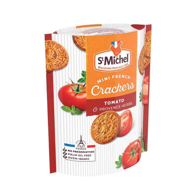 ST MICHEL Mini French Crackers Tomato and Herb 100g