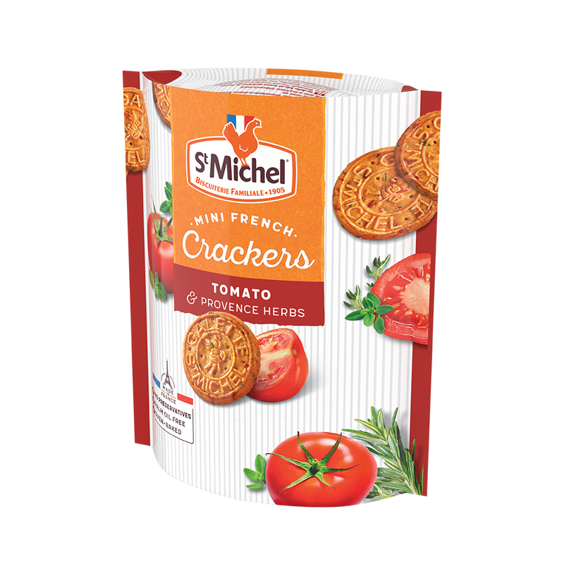 ST MICHEL Mini French Crackers Tomato and Herb 100g