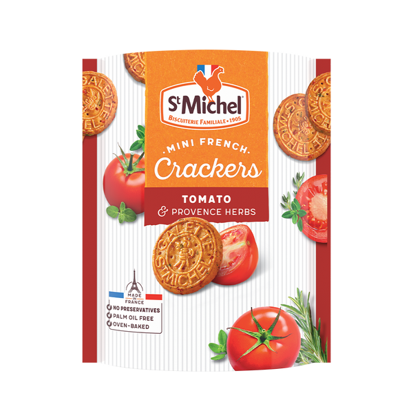 ST MICHEL Mini French Crackers Tomato and Herb 100g