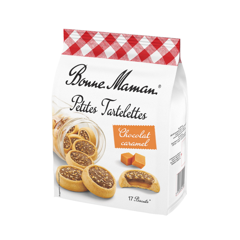 BONNE MAMAN Petit Chocolate Tartlets With Caramel Filling 250g