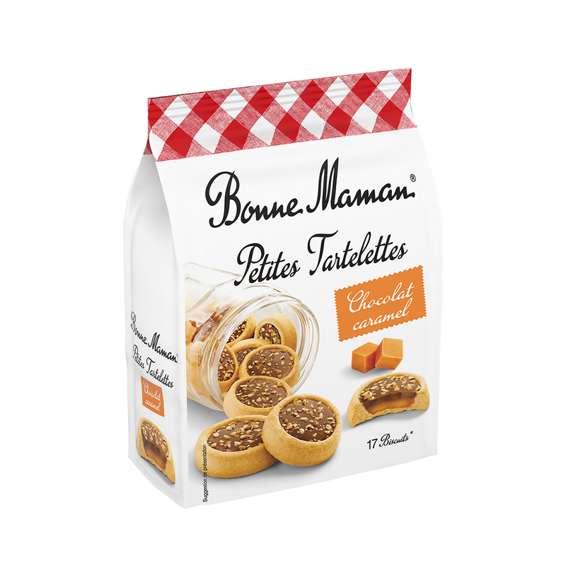 BONNE MAMAN Petit Chocolate Tartlets With Caramel Filling 250g