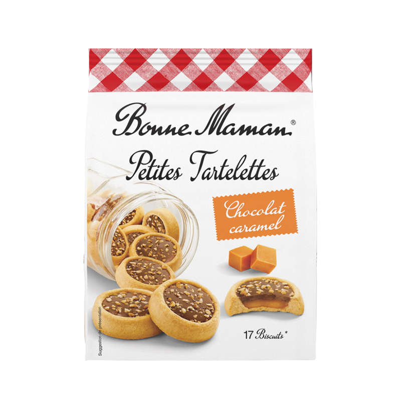 BONNE MAMAN Petit Chocolate Tartlets With Caramel Filling 250g
