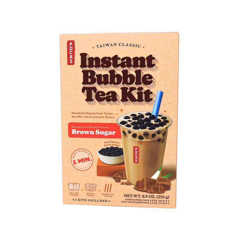 POCAS Bubble Tea DIY Kit - Brown Sugar (5 packs) 425g (Case 8)