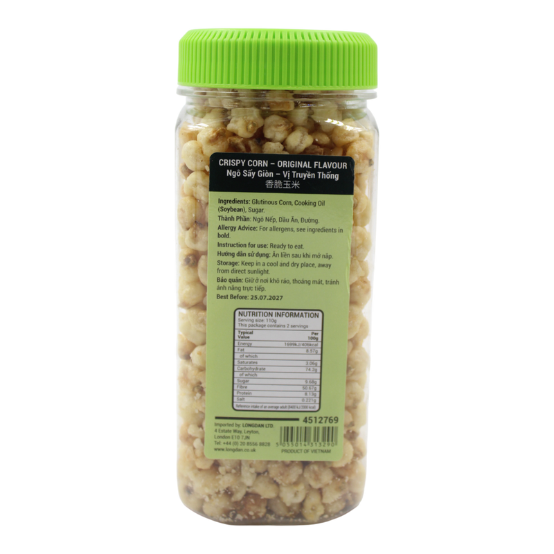 GOLDEN LOTUS Crispy Corn - Original Flv 220g (Case 24)