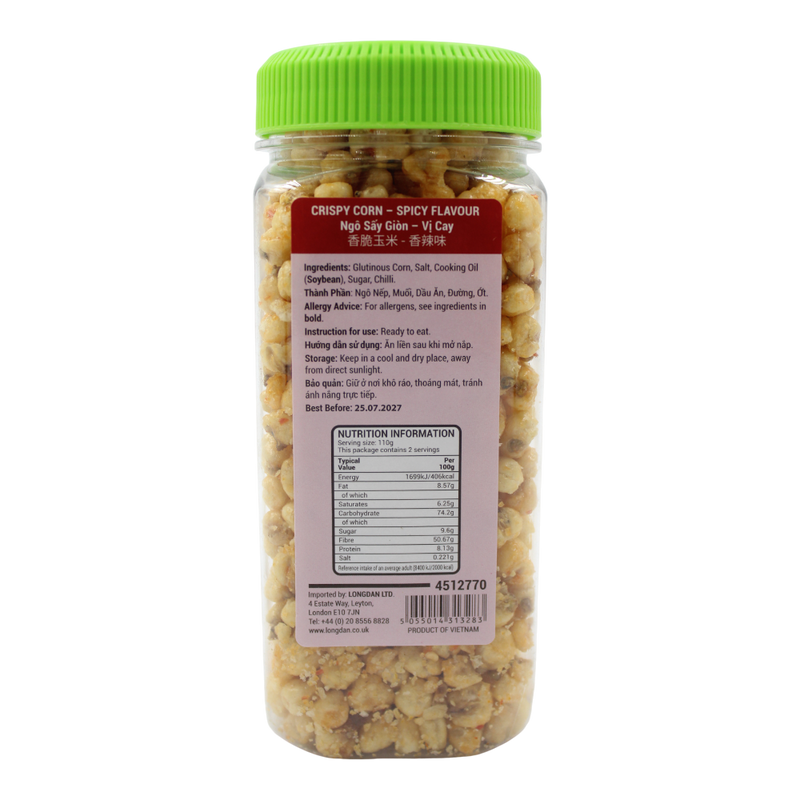 GOLDEN LOTUS Crispy Corn - Spicy Flv 220g (Case 24)